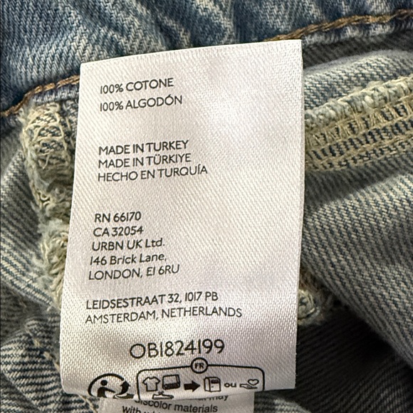 We The Free Palmer Coffed Light Wash Relaxed Jeans - Picture 13 of 14